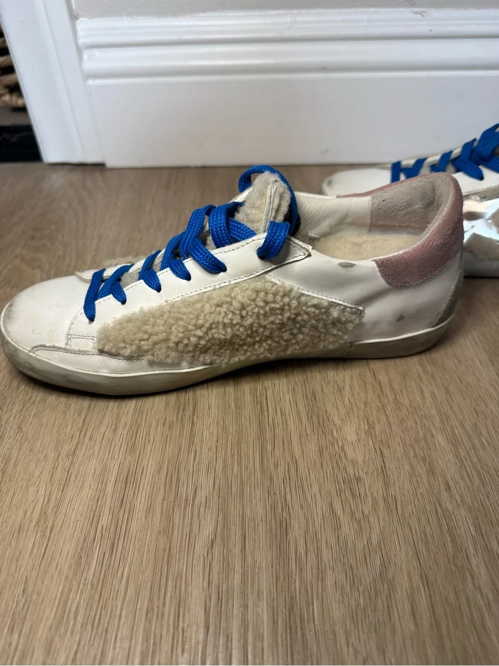 Golden Goose Superstar Shearling Low Top Sneakers size 38
